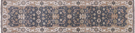 Runner Hand-Knotted Turkish Oushak Wool Rug - Manhattan Rugs