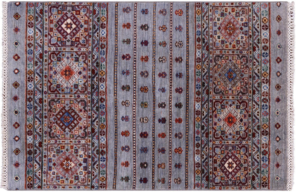 Super Kazak Khorjin Hand-Knotted Wool Rug - Manhattan Rugs
