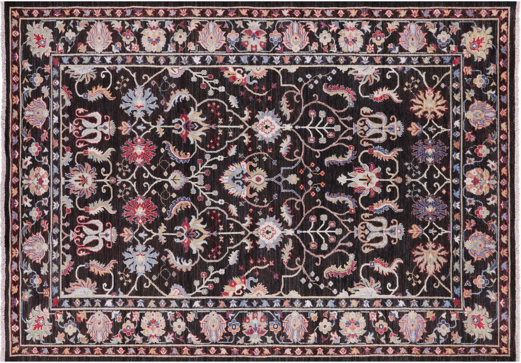 Turkish Oushak Hand-Knotted Wool Rug - Manhattan Rugs