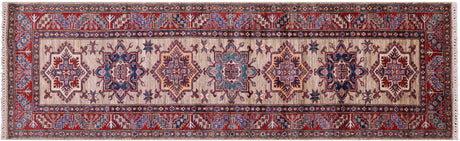 Runner Super Kazak Hand-Knotted Rug - Manhattan Rugs