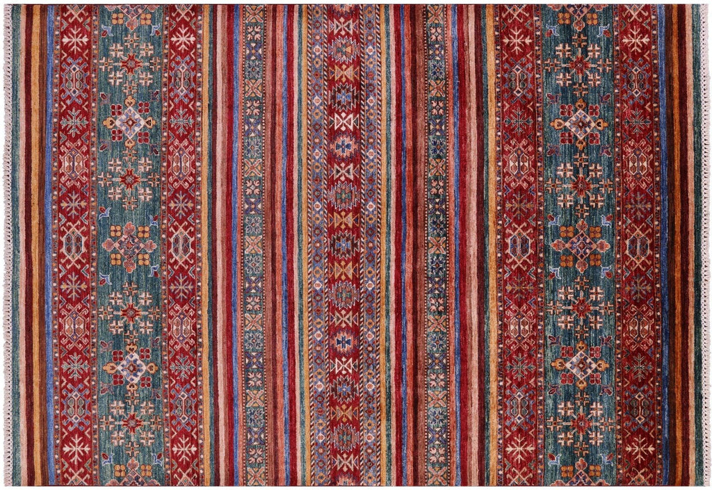 Super Kazak Khorjin Hand-Knotted Wool Rug - Manhattan Rugs