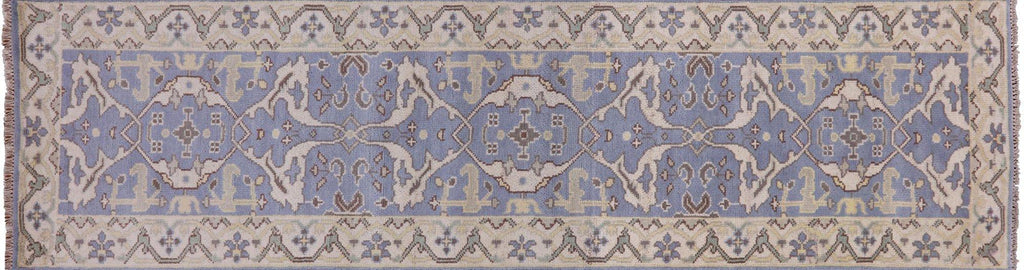 Turkish Oushak Hand Knotted Wool Runner Rug - Manhattan Rugs
