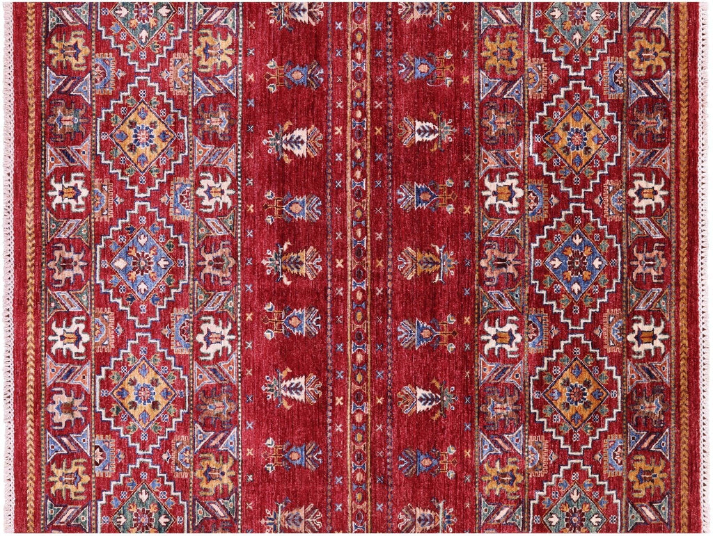 Super Kazak Khorjin Hand-Knotted Rug - Manhattan Rugs