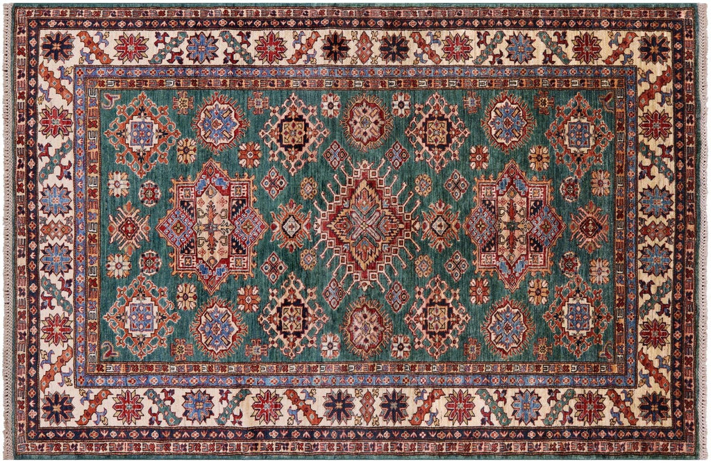 Super Kazak Hand-Knotted Wool Rug - Manhattan Rugs