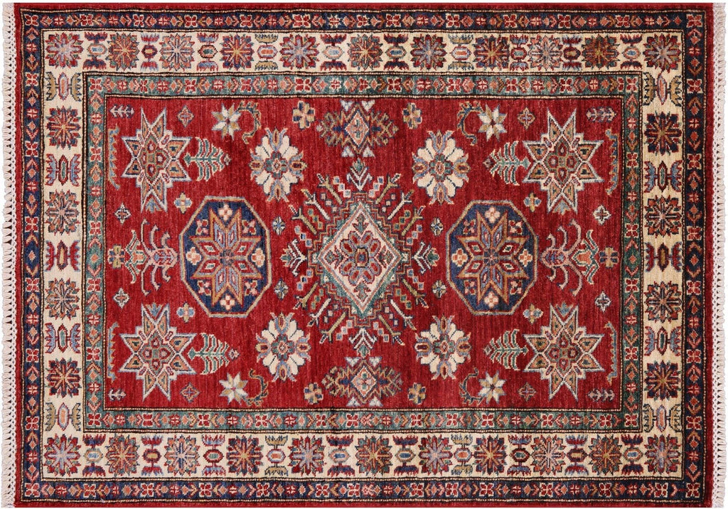 Super Kazak Hand-Knotted Wool Rug - Manhattan Rugs