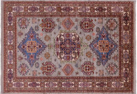 Super Kazak Geometric Handmade Wool Rug - Manhattan Rugs