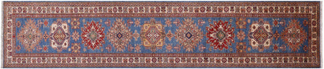 Runner Super Kazak Handmade Wool Rug - Manhattan Rugs