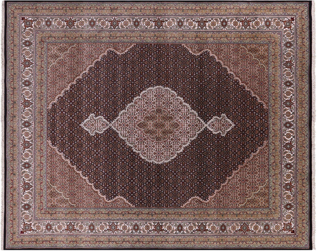 Persian Tabriz Wool & Silk Hand Knotted Rug - Manhattan Rugs