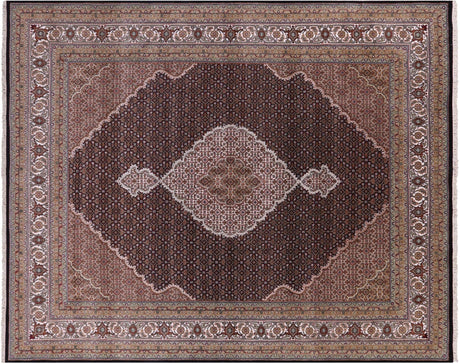Persian Tabriz Wool & Silk Hand Knotted Rug - Manhattan Rugs