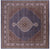 Square Wool & Silk Persian Tabriz Hand Knotted Rug - Manhattan Rugs