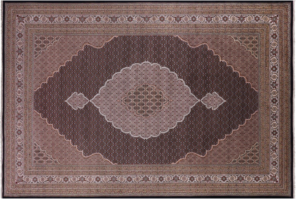 Persian Tabriz Hand-Knotted Wool & Silk Rug - Manhattan Rugs