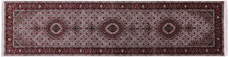 Runner Wool & Silk Persian Tabriz Hand Knotted Rug - Manhattan Rugs