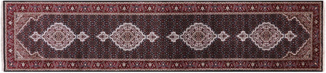 Persian Tabriz Hand-Knotted Wool & Silk Runner Rug - Manhattan Rugs