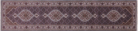 Wool & Silk Persian Tabriz Handmade Runner Rug - Manhattan Rugs