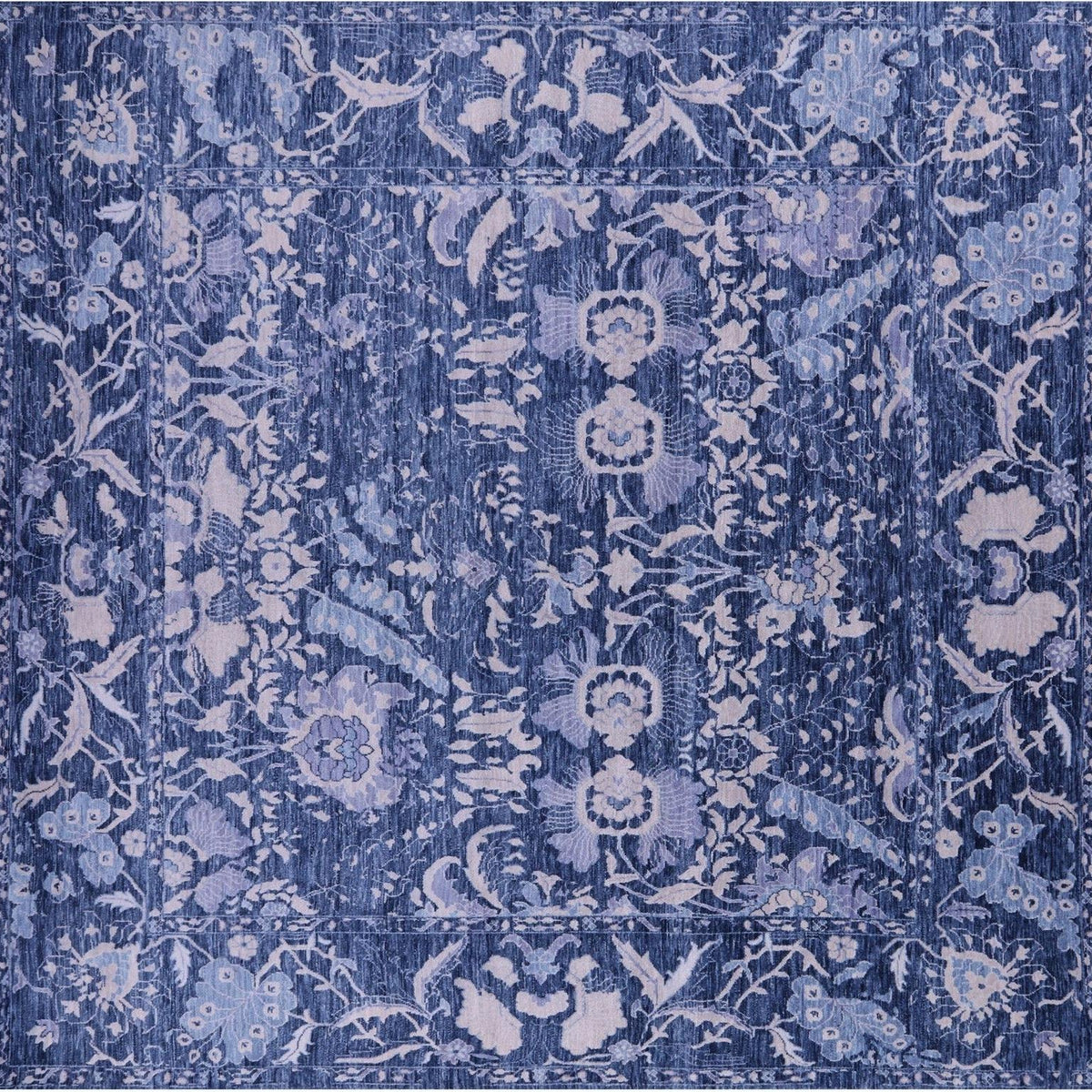 8' Square Modern Hand Knotted Wool Rug – Manhattan Rugs