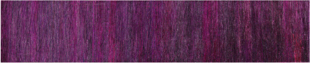 Runner Super Savannah Gabbeh Hand Knotted Wool & Silk Rug - Manhattan Rugs