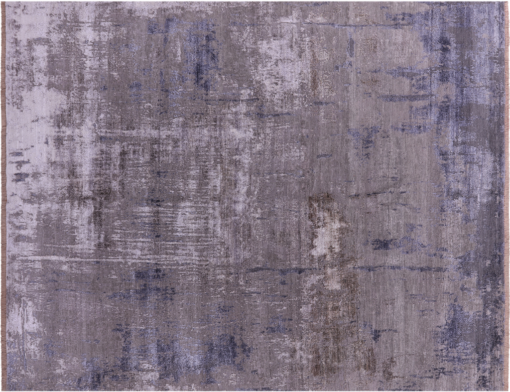 SUPER SALE 8' 0" X 10' 3" Abstract Hand-Knotted Wool & Silk Rug - Q13088
