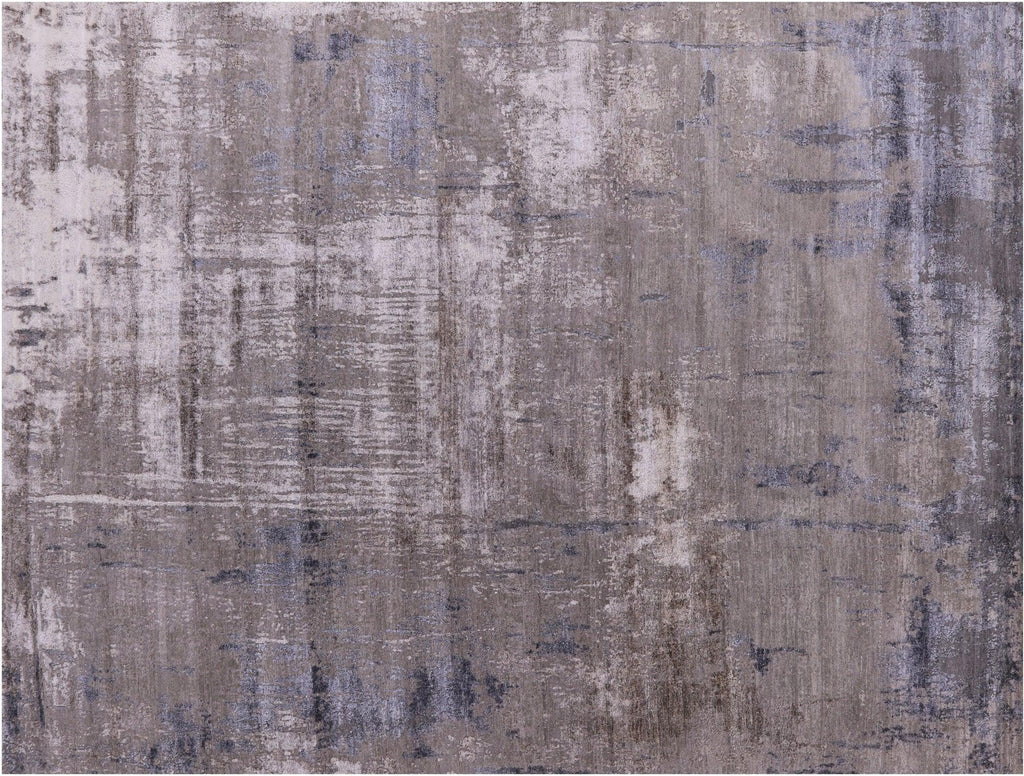 Abstract Hand-Knotted Wool & Silk Rug - Manhattan Rugs