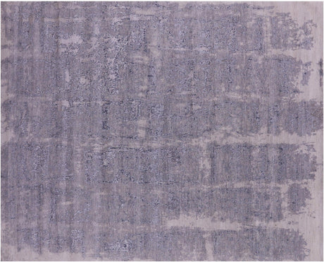Hand-Knotted Abstract Wool & Silk Rug - Manhattan Rugs