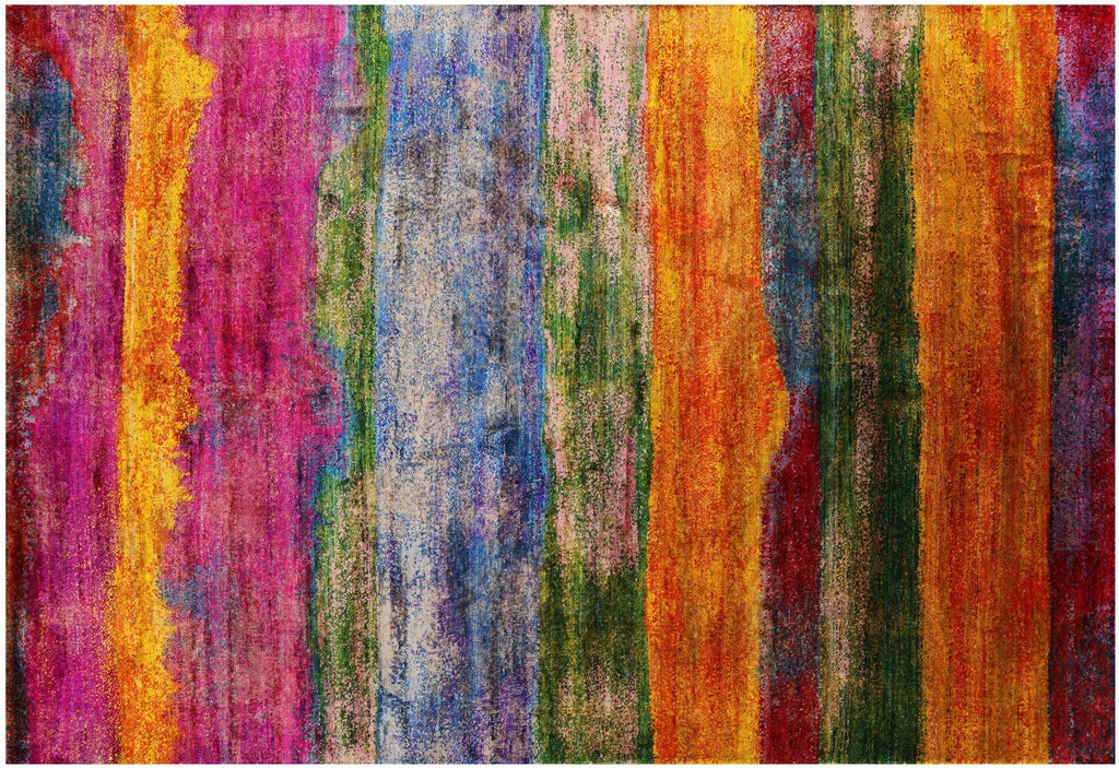 Silk Modern Handmade Rug - Manhattan Rugs