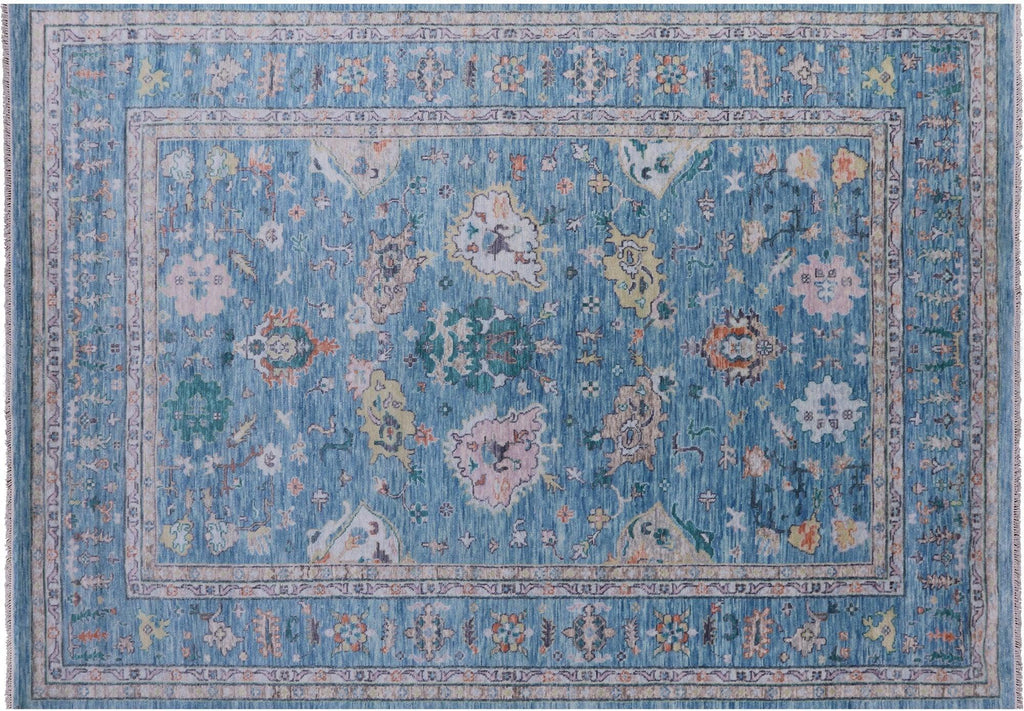 Turkish Oushak Hand Knotted Wool Rug - Manhattan Rugs