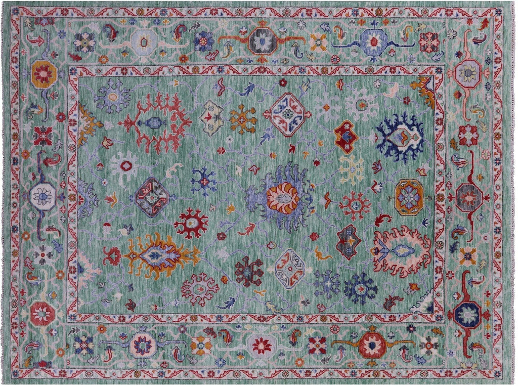 Turkish Oushak Hand Knotted Wool Rug - Manhattan Rugs