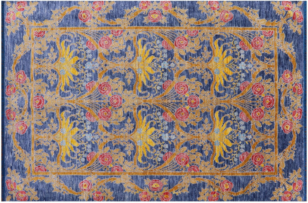 Hand-Knotted William Morris Wool Rug - Manhattan Rugs