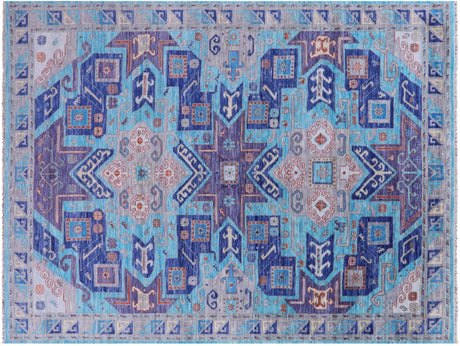 Hand Knotted Kazak Wool Rug - Manhattan Rugs