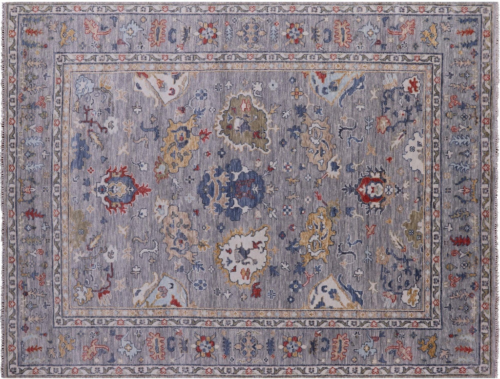 Turkish Oushak Hand-Knotted Wool Rug - Manhattan Rugs