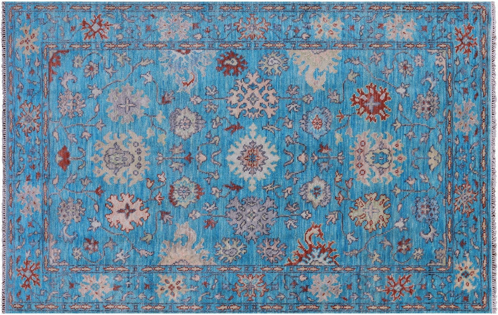 Turkish Oushak Handmade Wool Rug - Manhattan Rugs