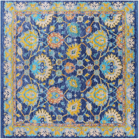 Square William Morris Handmade Wool Rug - Manhattan Rugs