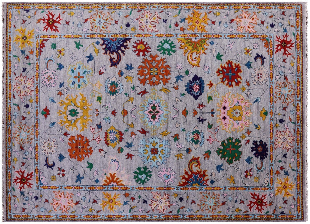 Turkish Oushak Hand-Knotted Wool Rug - Manhattan Rugs