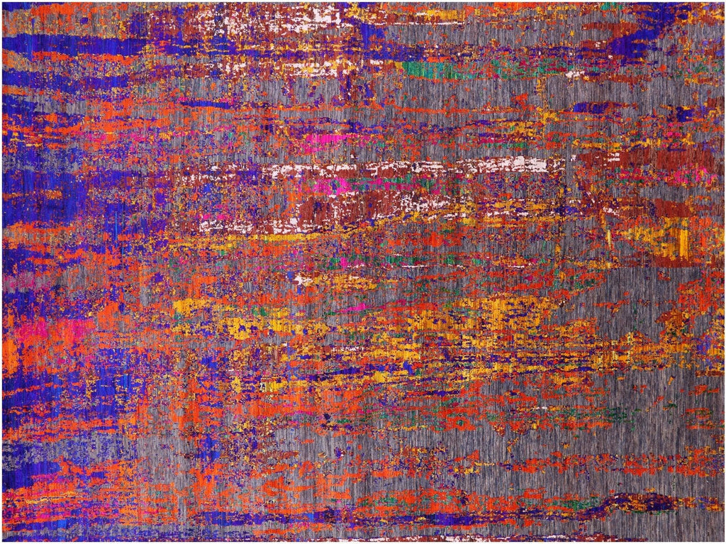 Modern Wool & Silk Handmade Rug - Manhattan Rugs