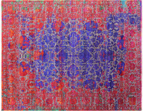 Hand Knotted Wool & Silk Persian Rug - Manhattan Rugs