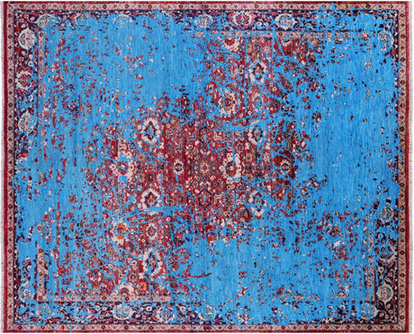 Wool & Silk Modern Fine Serapi Hand Knotted Rug - Manhattan Rugs