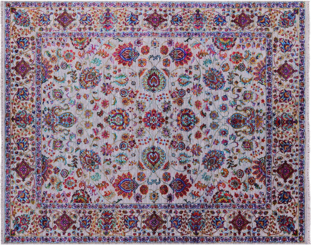 Wool & Silk Hand Knotted Persian Tabriz Rug - Manhattan Rugs