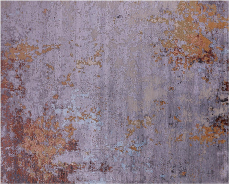 Wool & Silk Modern Hand Knotted Rug - Manhattan Rugs