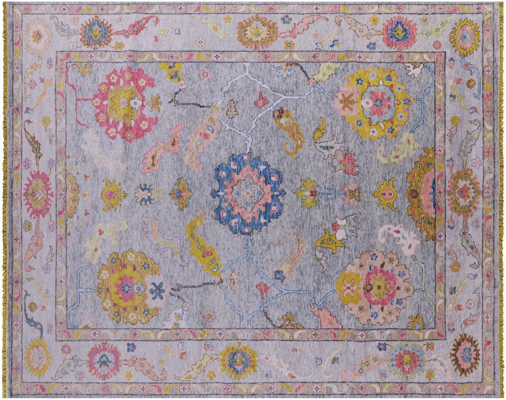 Turkish Oushak Hand-Knotted Wool Rug - Manhattan Rugs