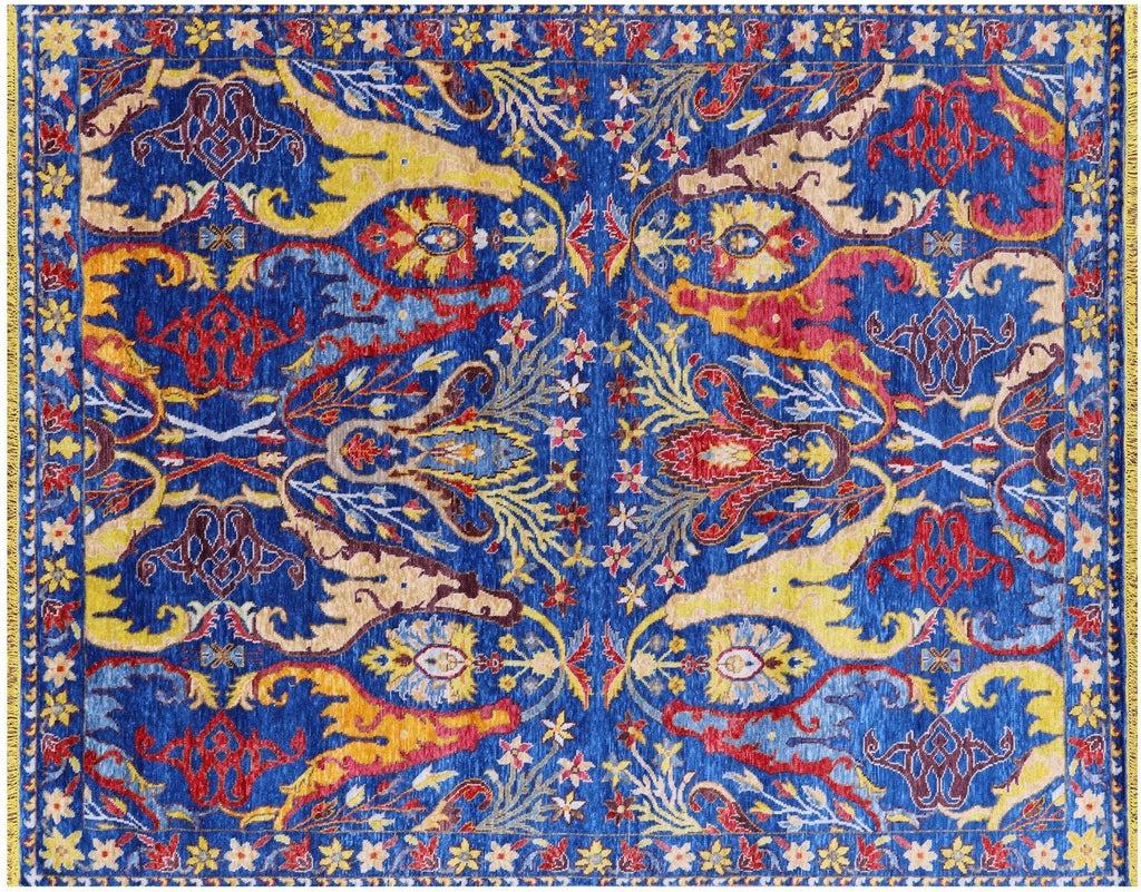 Turkish Oushak Hand-Knotted Wool Rug - Manhattan Rugs