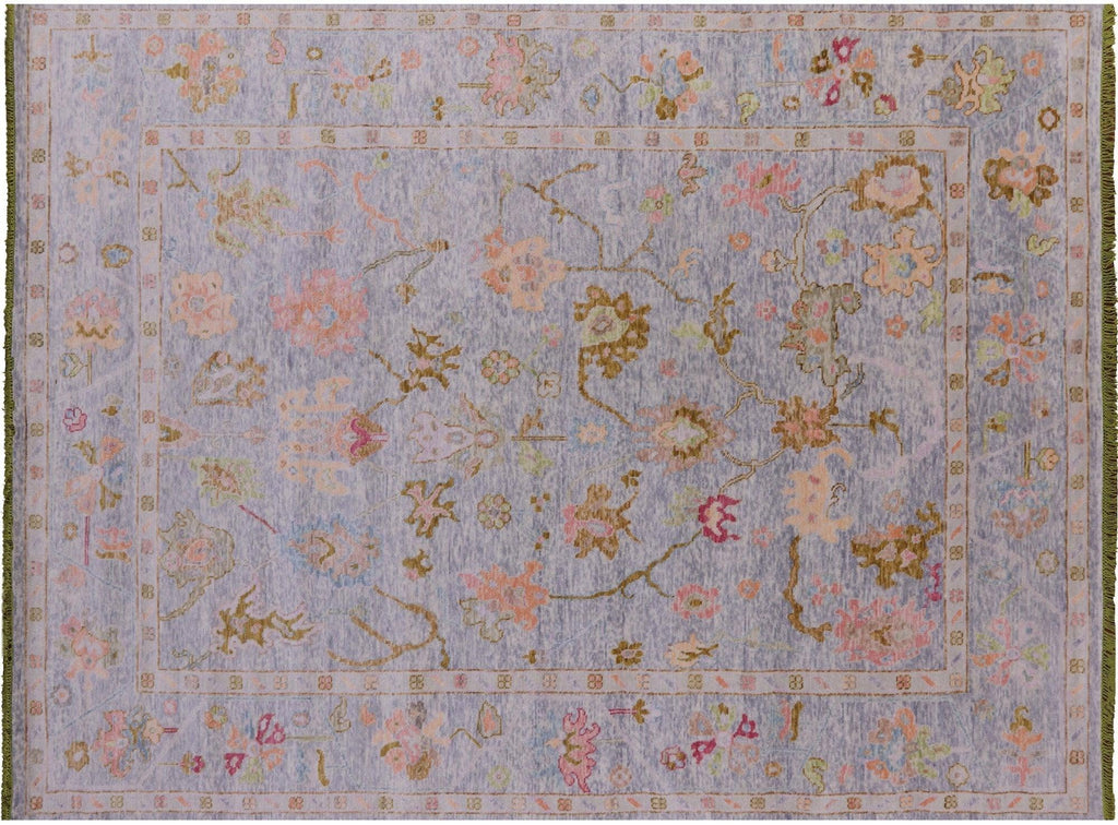 Hand-Knotted Turkish Oushak Wool Rug - Manhattan Rugs