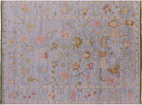 Hand-Knotted Turkish Oushak Wool Rug - Manhattan Rugs