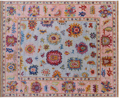 Turkish Oushak Hand-Knotted Wool Rug - Manhattan Rugs