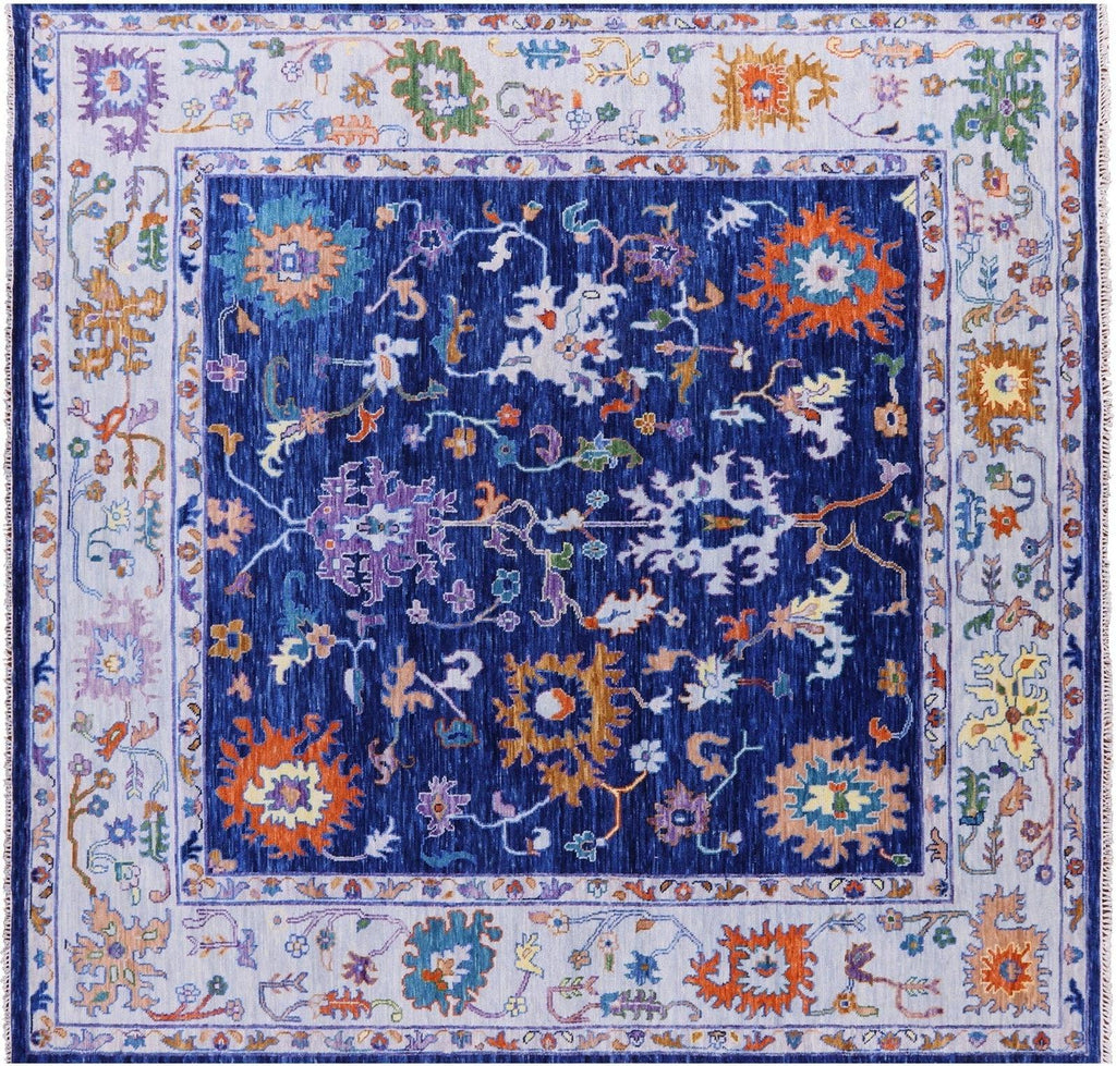 Square Turkish Oushak Handmade Wool Rug - Manhattan Rugs