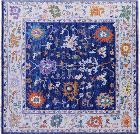 Square Turkish Oushak Handmade Wool Rug - Manhattan Rugs