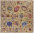 Square Hand-Knotted Turkish Oushak Wool Rug - Manhattan Rugs