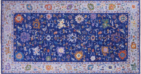 Turkish Oushak Hand-Knotted Wool Rug - Manhattan Rugs