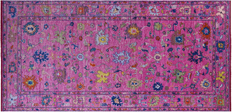 Turkish Oushak Hand-Knotted Wool Rug - Manhattan Rugs