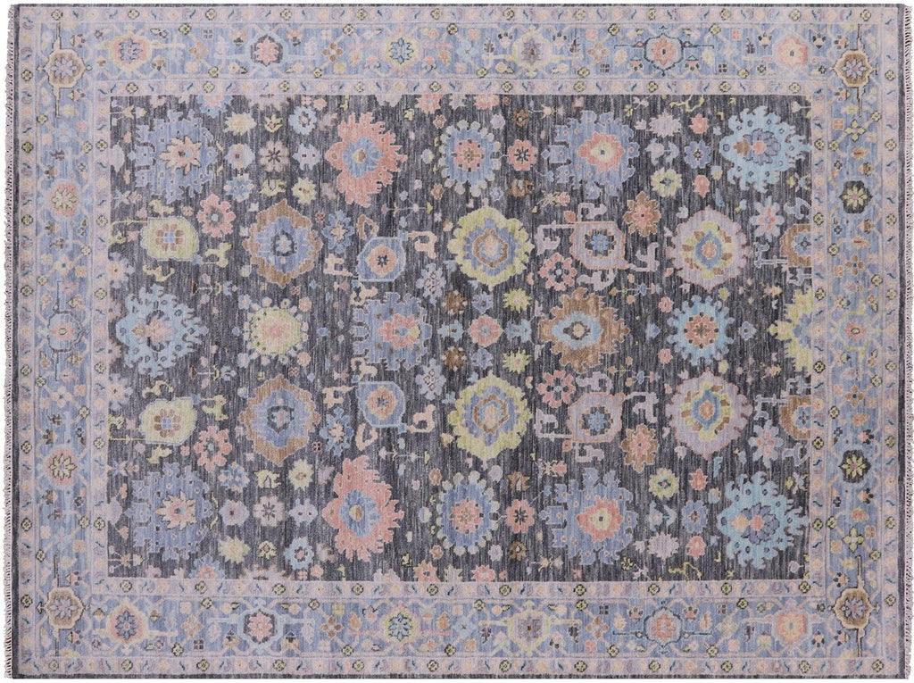 Turkish Oushak Hand-Knotted Wool Rug - Manhattan Rugs