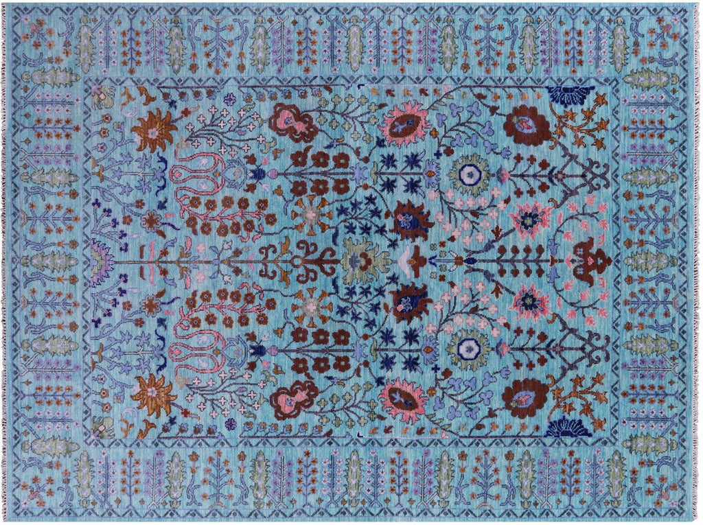 Turkish Oushak Handmade Wool Rug - Manhattan Rugs