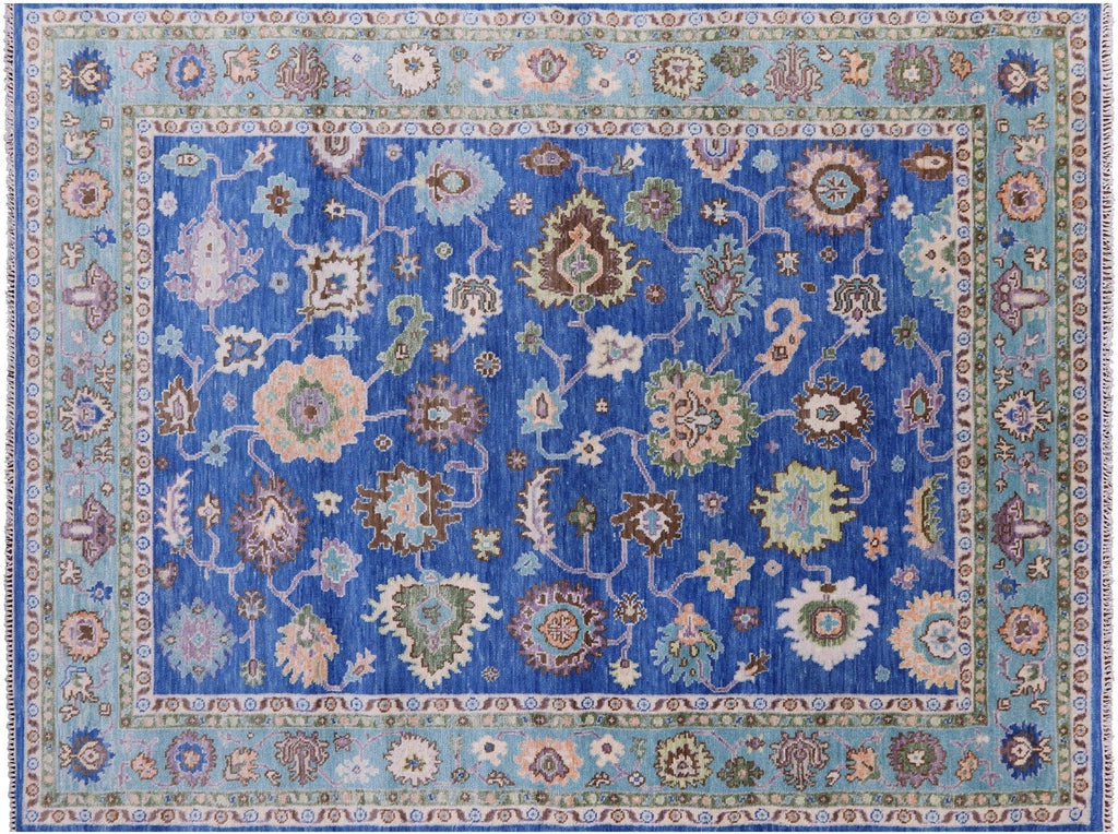 Turkish Oushak Hand-Knotted Wool Rug - Manhattan Rugs